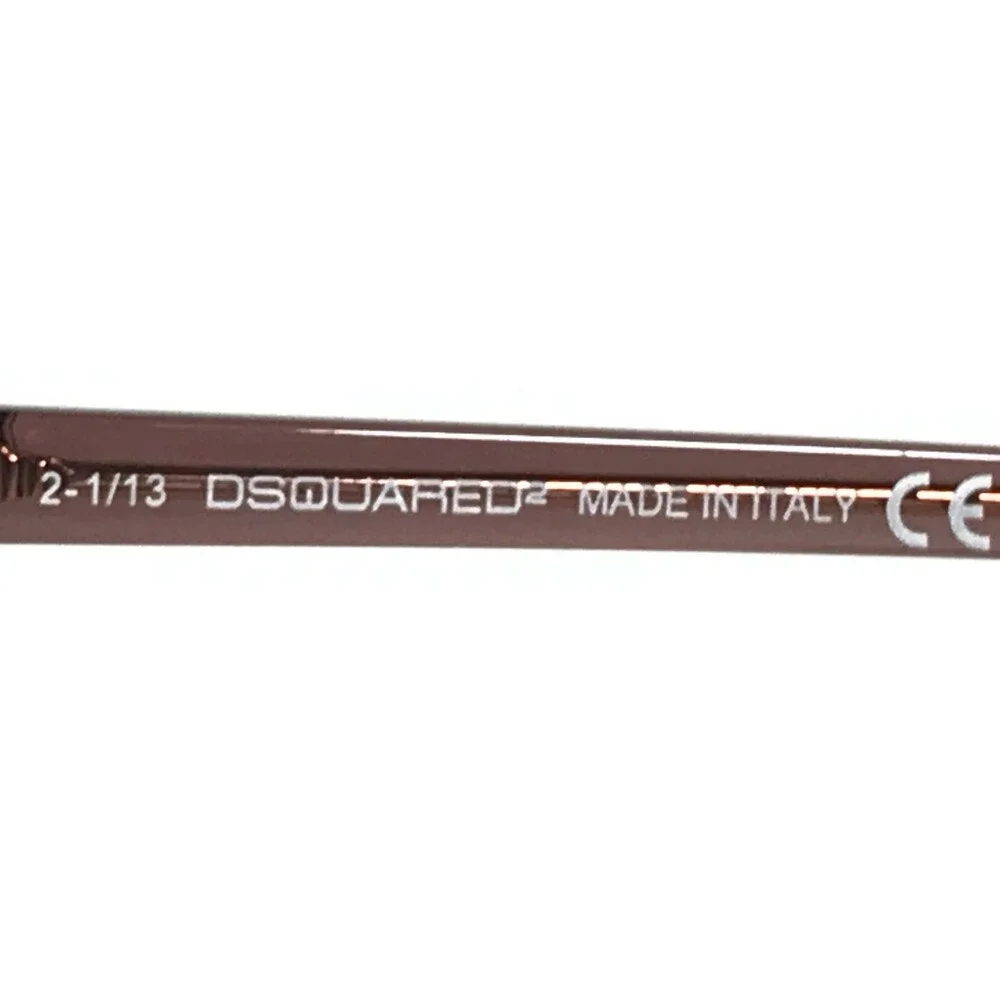 Dsquared2 Eyeglasses Frames DQ5109 047 Clear Brown Gold Cat Eye 54-16-135
